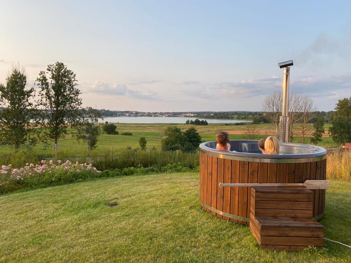 Luksusowy Apartament Ryn Mazury Widok Na Jezioro, Goraca Balia Extérieur photo